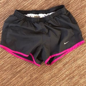 Nike running shorts.